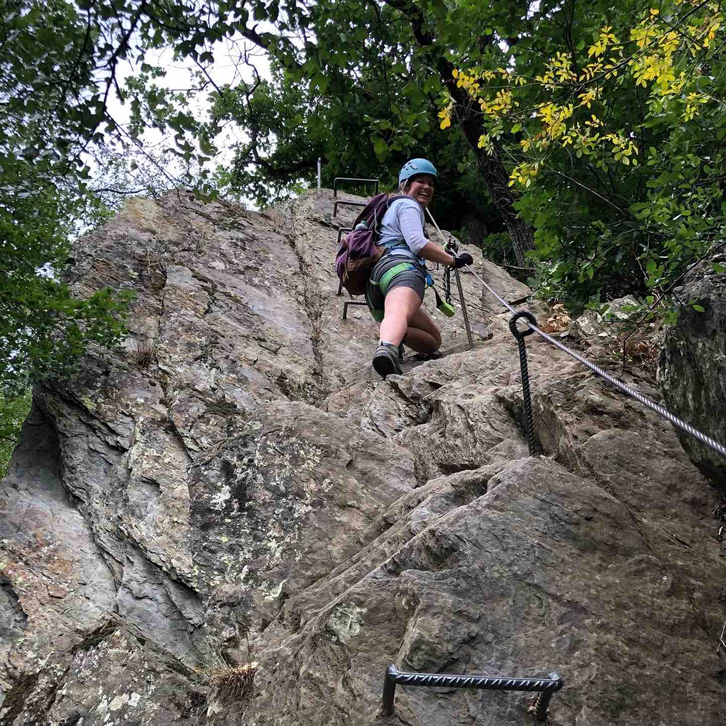 Camping & Klettern: Klettersteige für Anfänger*innen