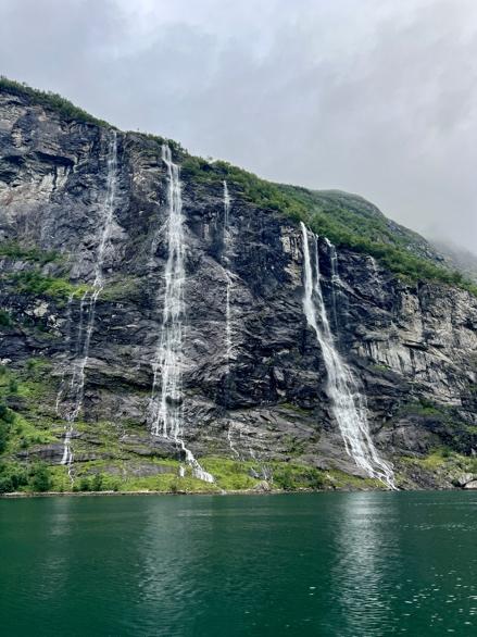 Wasserfälle beim Geirangerfjord.