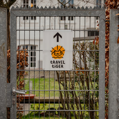 Entrance to the travel tiger showroom in Cologne for camping modules.